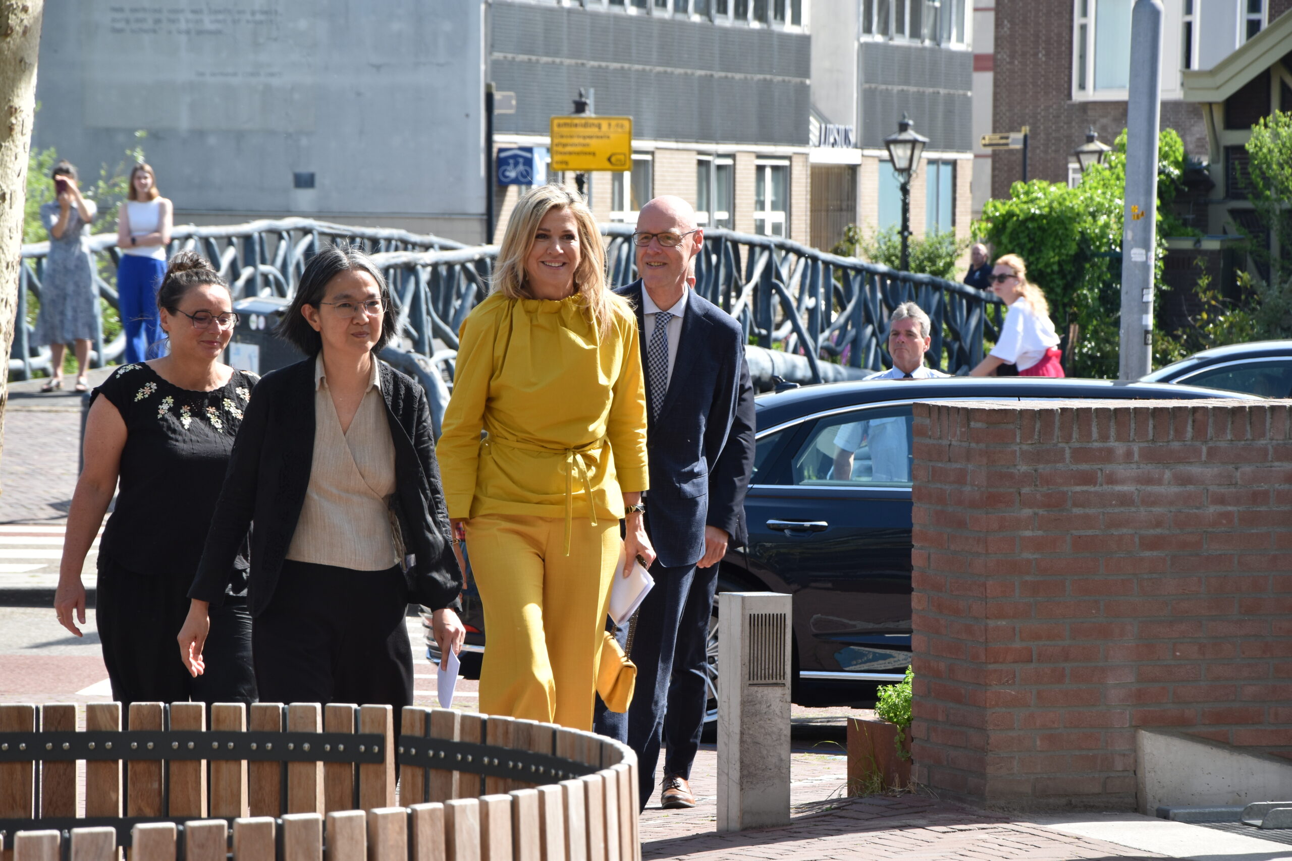 Bezoek koningin Máxima aan het KITLV. (Foto: Peter van Delft)