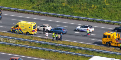 Flinke file na kop-staartbotsing op snelweg A4