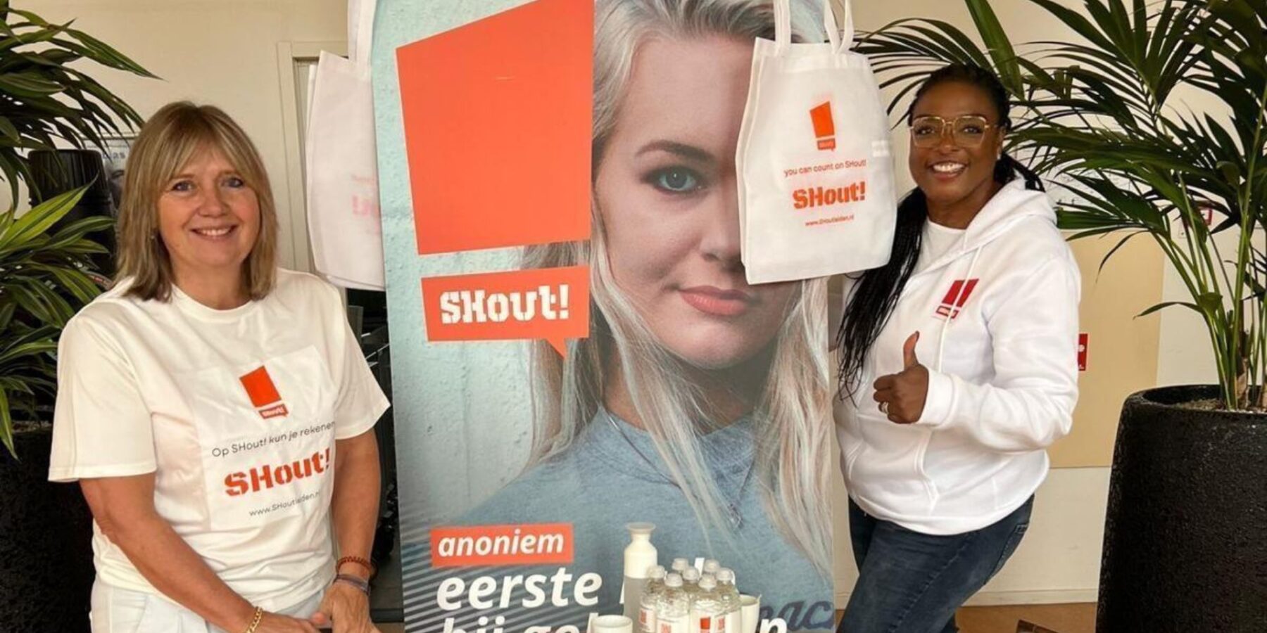 Een foto van stichting Shout die genomineerd is voor Appeltje van Oranje.
