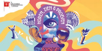 Het themabeeld van Leidens Ontzet 2026. Horen Zien en Proeven.
