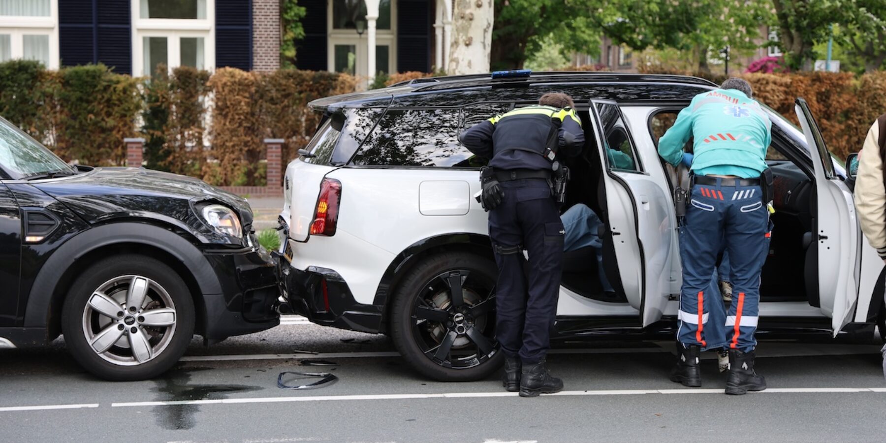 schade kop-staartbotsing Leidsestraatweg Oegstgeest