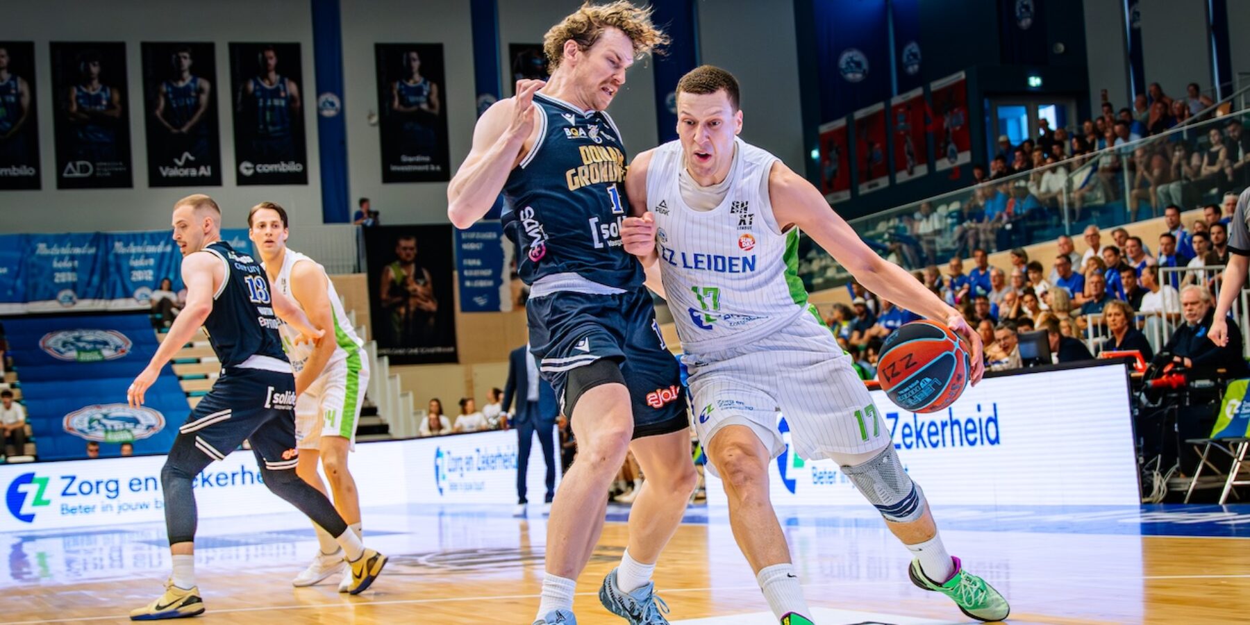 De tweede wedstrijd in de halve finales van de play-offs. ZZ Leiden thuis tegen Donar Groningen.
