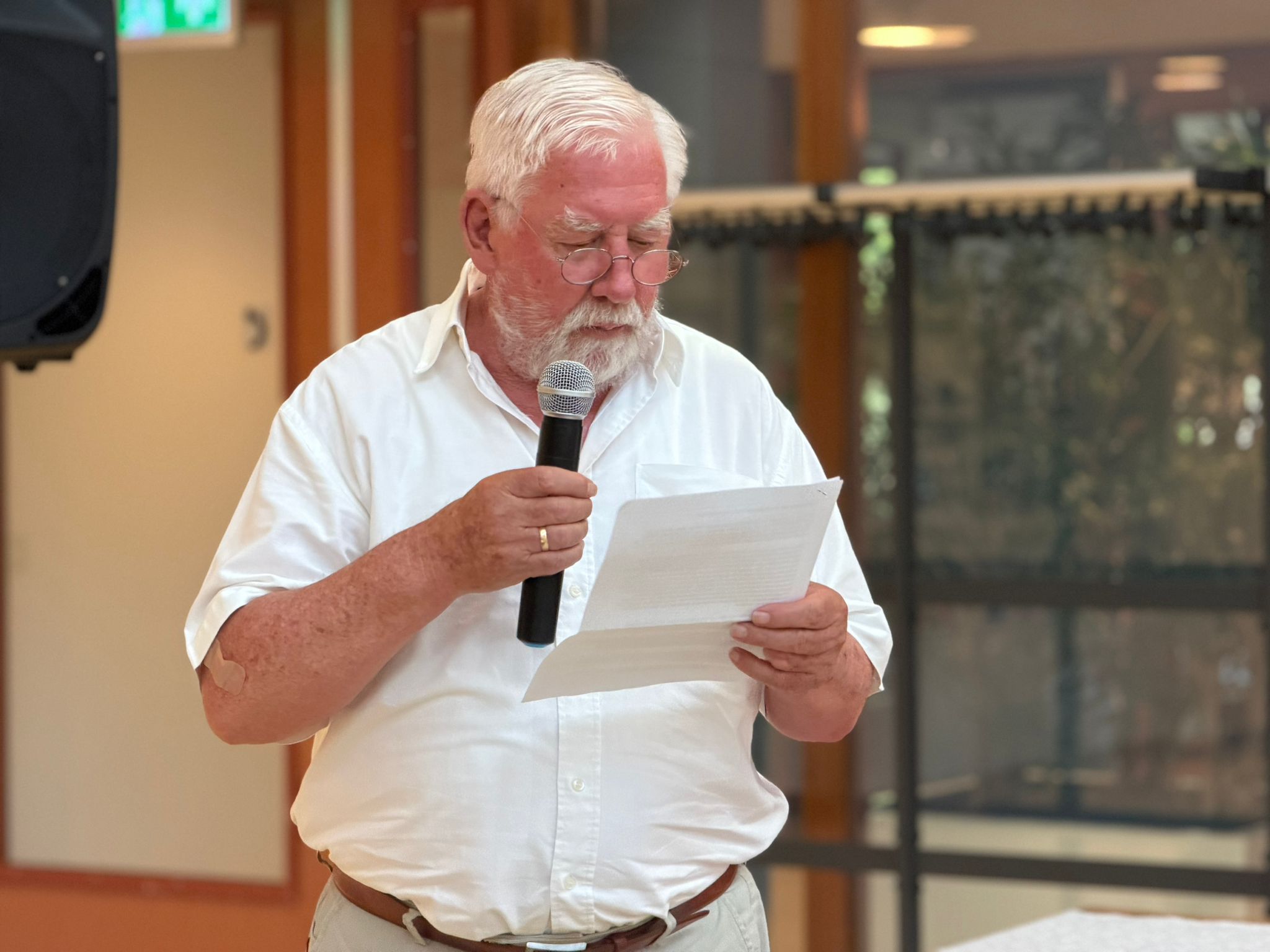 De Leiderdorpse veteraan Hans van Hese aan het woord.