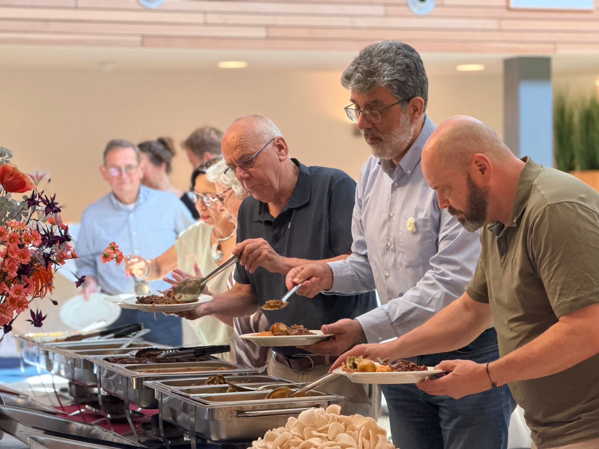 Het buffet van de blauwe hap.
