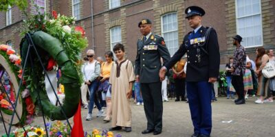 Keti Koti herdenking bij Wereldmuseum Leiden.