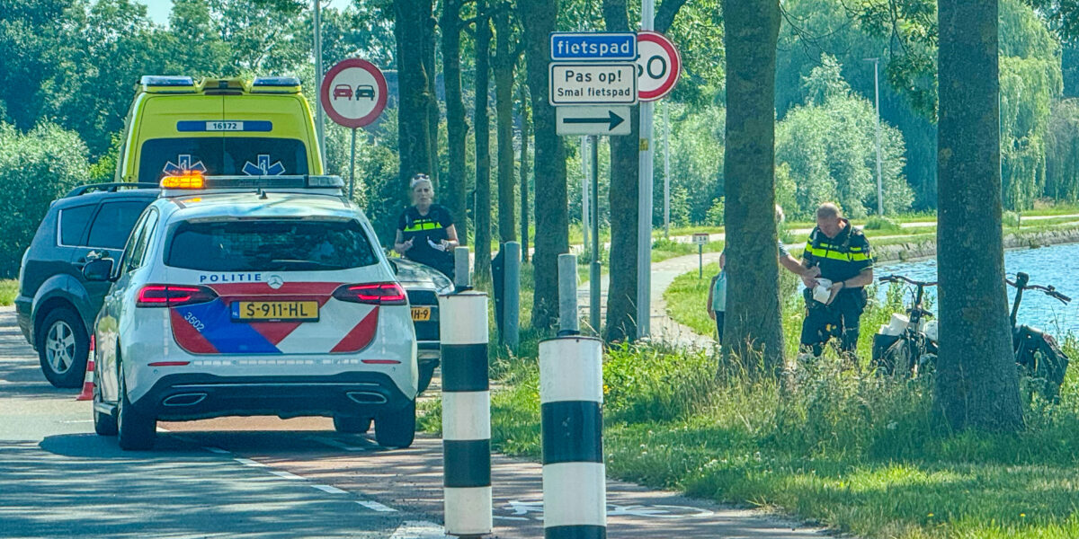 Eenzijdig fietsongeval in Leiderdorp