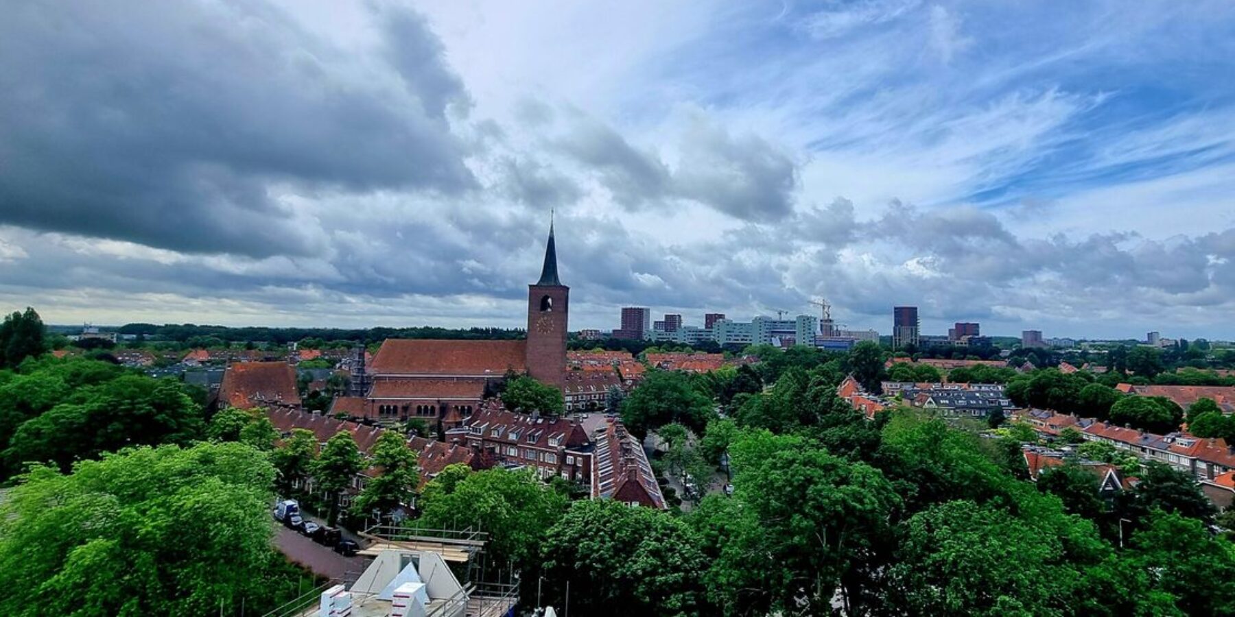 Van code geel naar geen onweer en hagelstenen