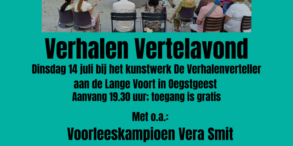 Verhalen Vertelavond brengt schrijvers en inwoners samen in Oegstgeest
