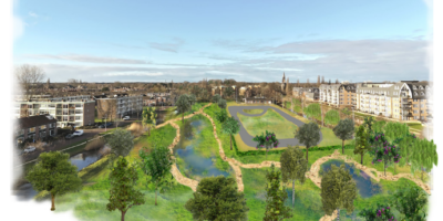 Artist's Impression Combibaan in Vlietpark Voorschoten