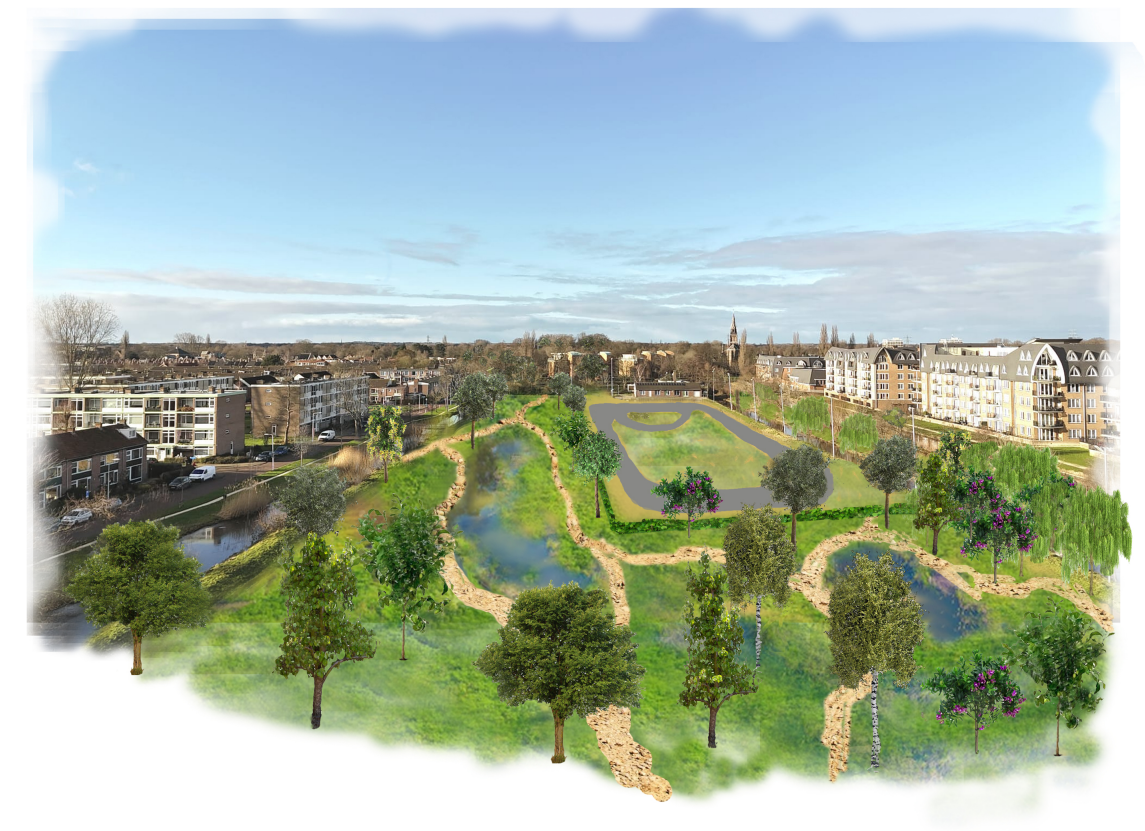 Artist's Impression Combibaan in Vlietpark Voorschoten