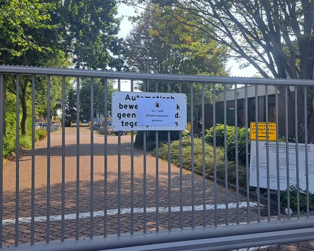 Afvalbrengstation Zoeterwoude gesloten