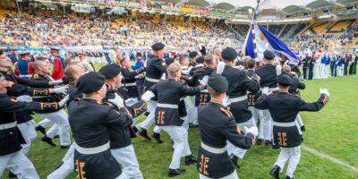 K&G Leiden op het grasveld in Kerkrade.