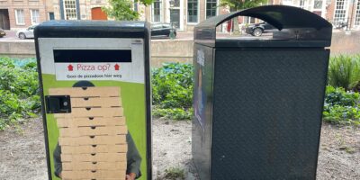 Pizzacontainers terug in de stad