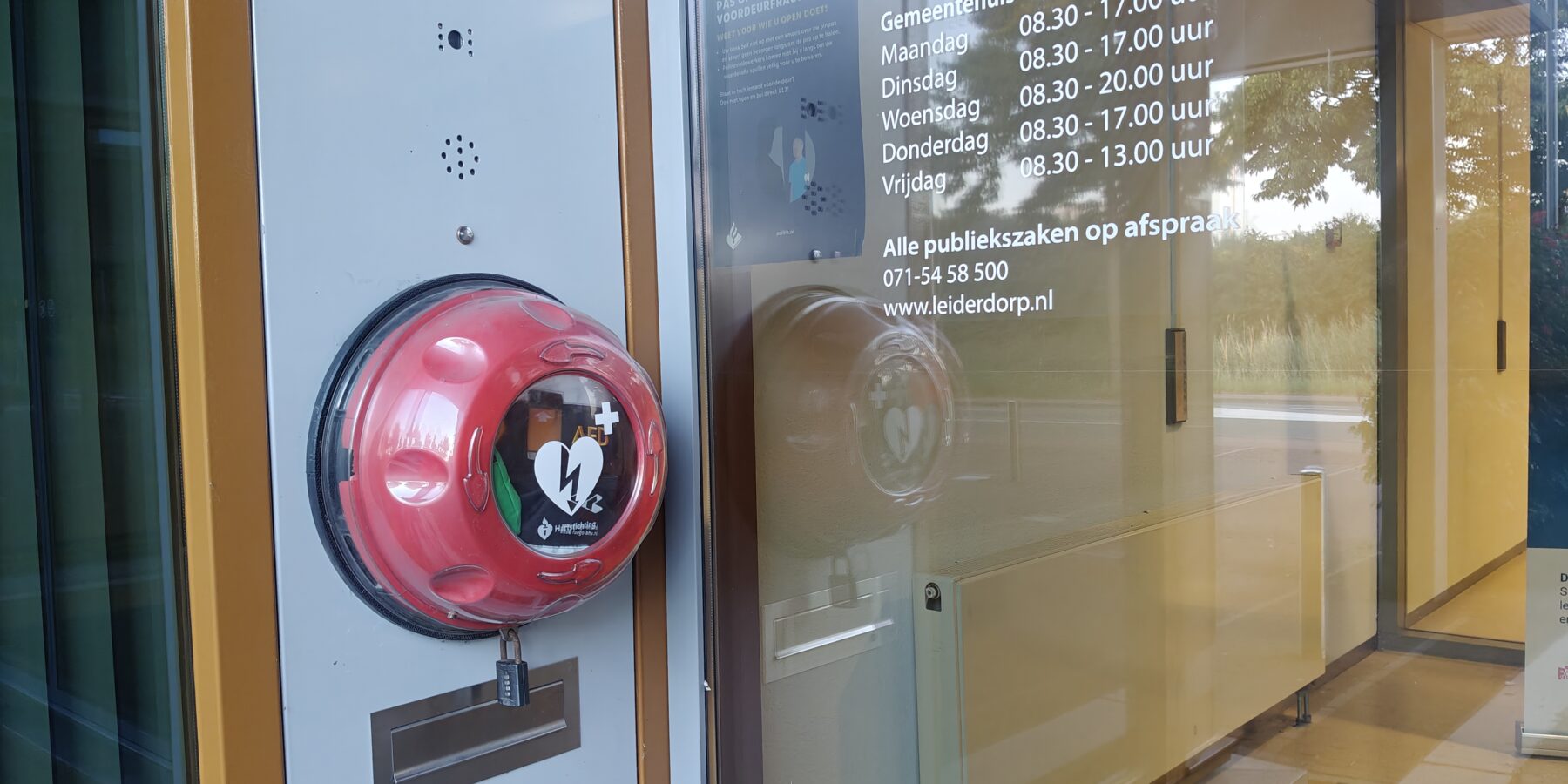 AED gemeentehuis Leiderdorp