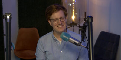 Hans Pinckaers D66 Leiderdorp in de studio van Centraal+