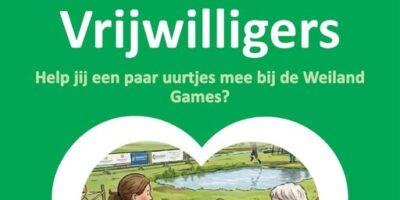 Je kan je aanmelden als vrijwilliger voor de weilandgames op 2 september in Zoeterwoude