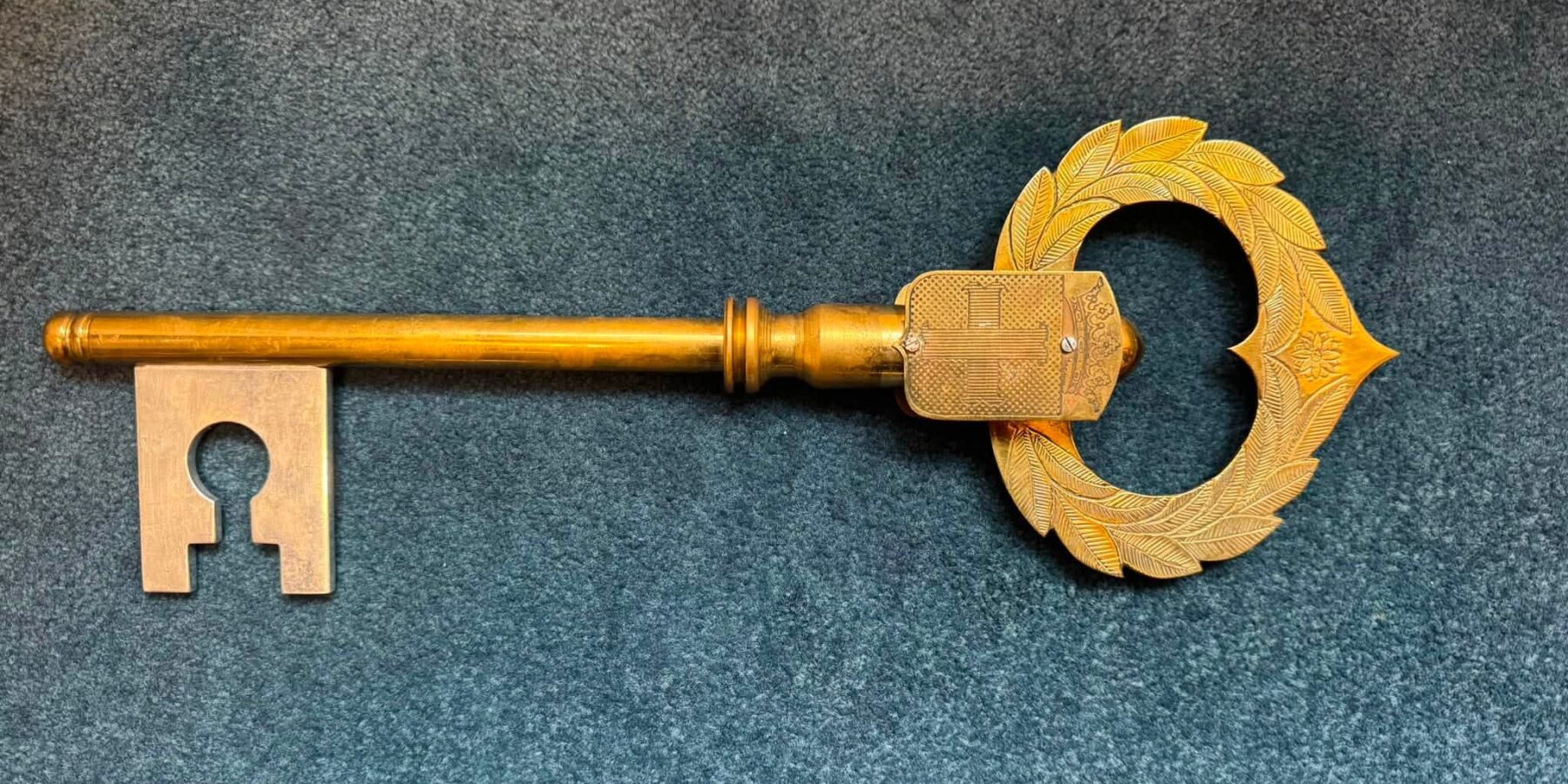 Op de zolder van het gemeente huis in Oegstgeest is een sleutel gevonden