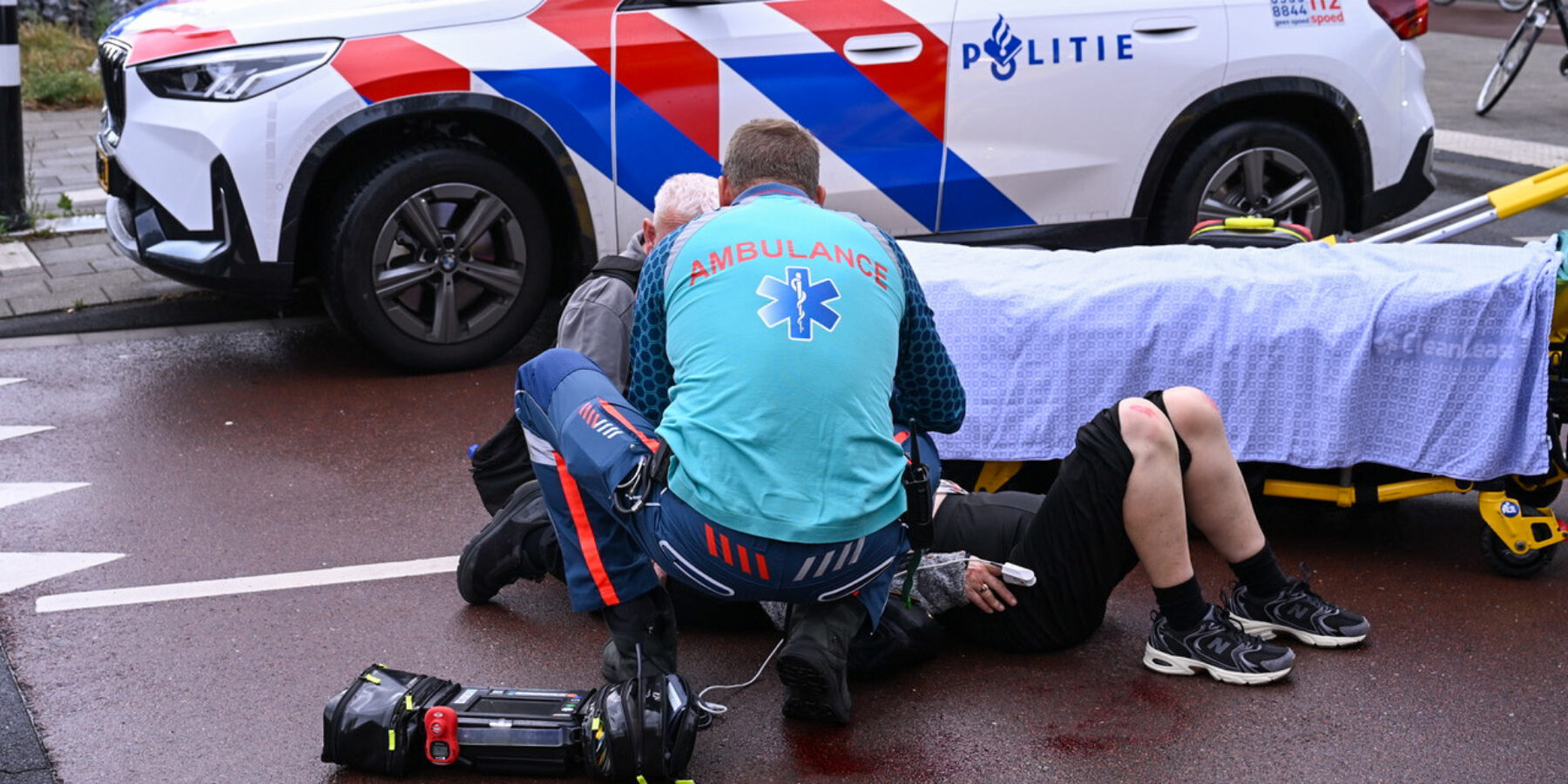 Vrouw aangereden op het Schuttersveld in Leiden