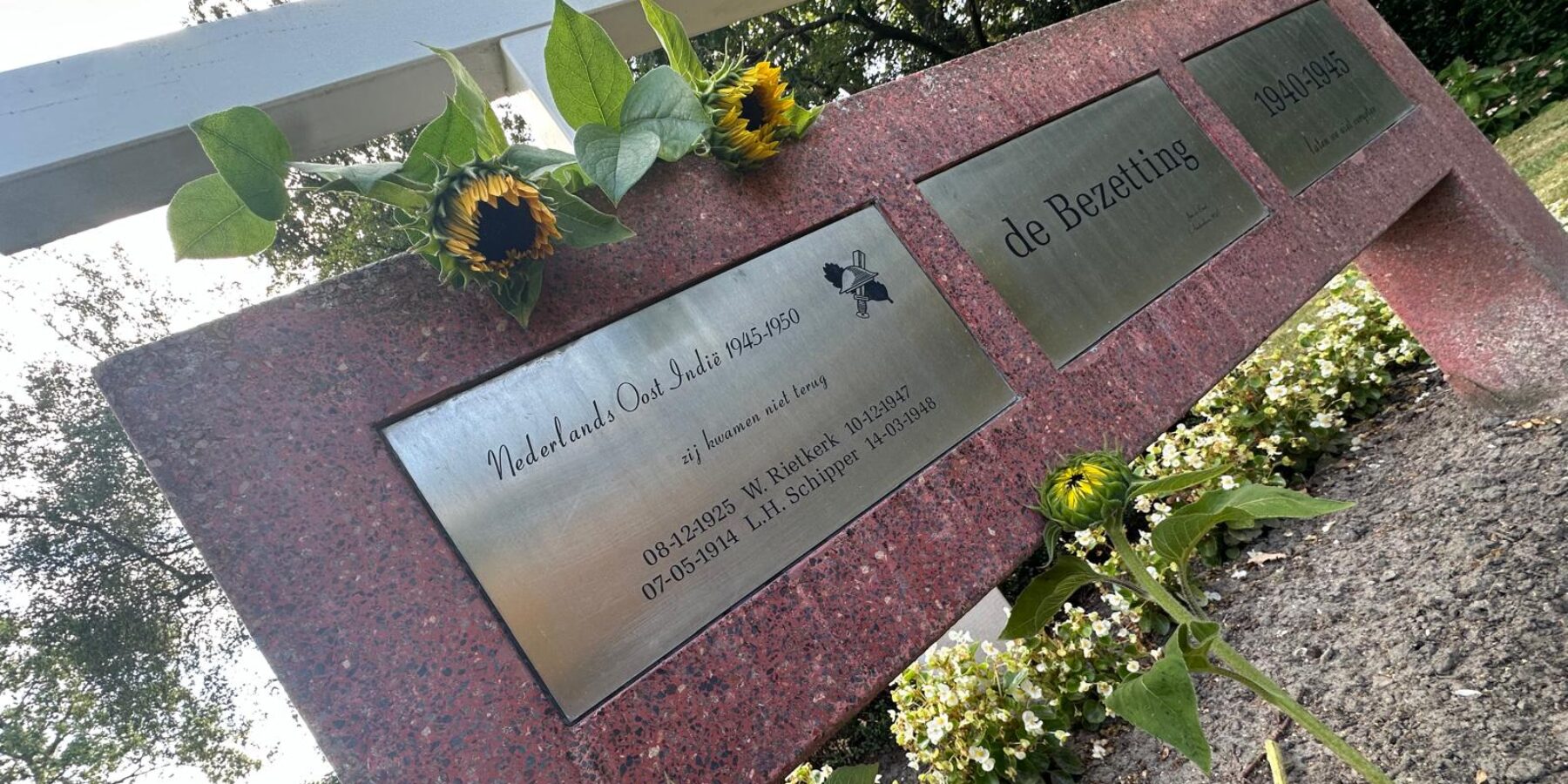 Indiëmonument in Leiderdorp op de Algemene Begraafplaats aan de Hoogmadeseweg.