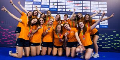 Waterpolodames Jong Oranje halen brons op EK in Portugal