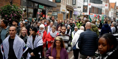 Leiden Palestina Coalitie organiseert BDS-mars.
