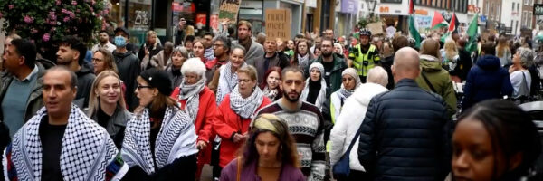 Leiden Palestina Coalitie organiseert BDS-mars.