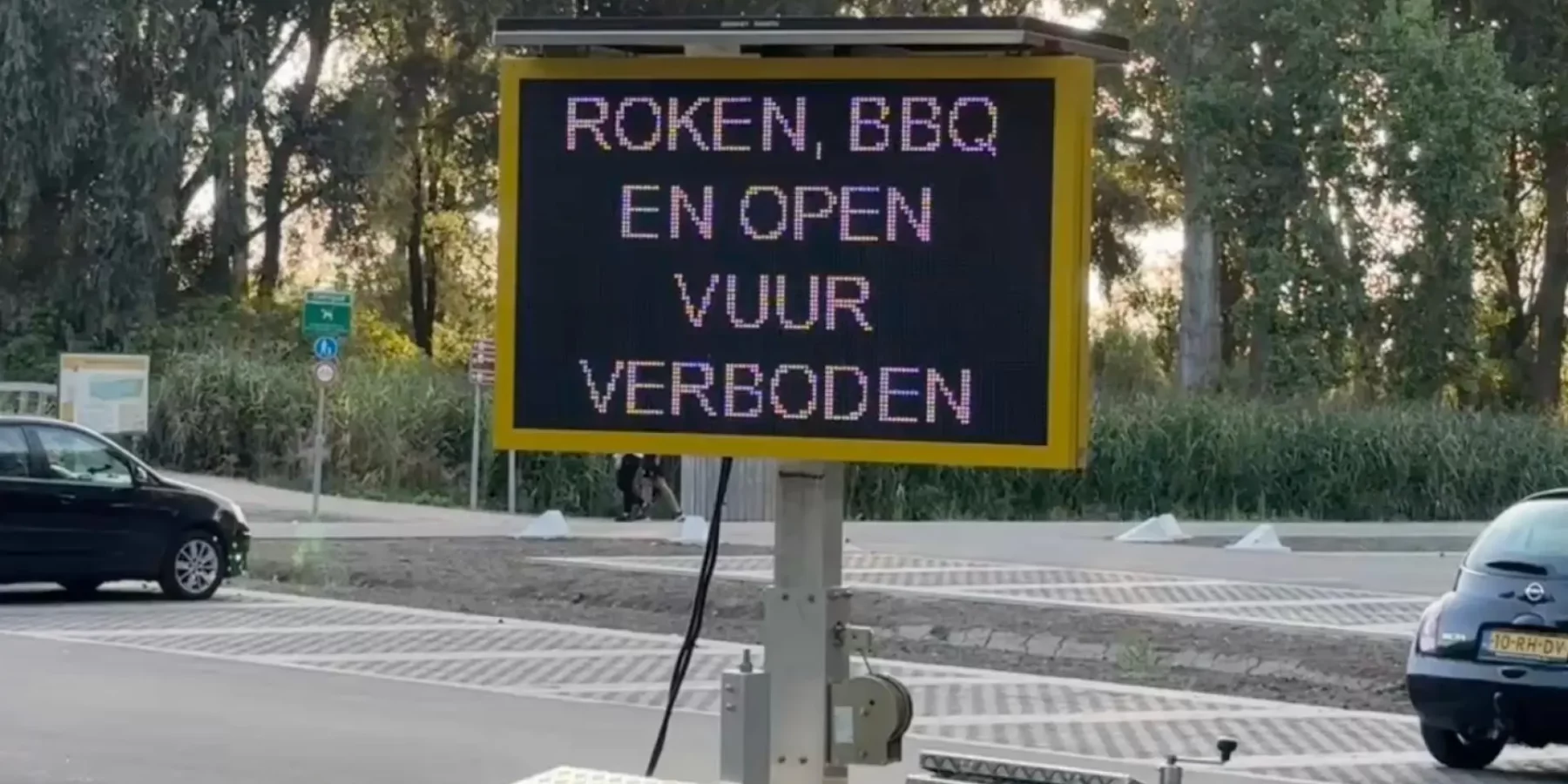 Roken, barbecue en open vuur verboden in recreatiegebied Vlietland