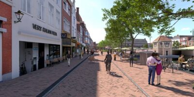 De nieuwe Groene loper in Leiden. De entree van de stad.