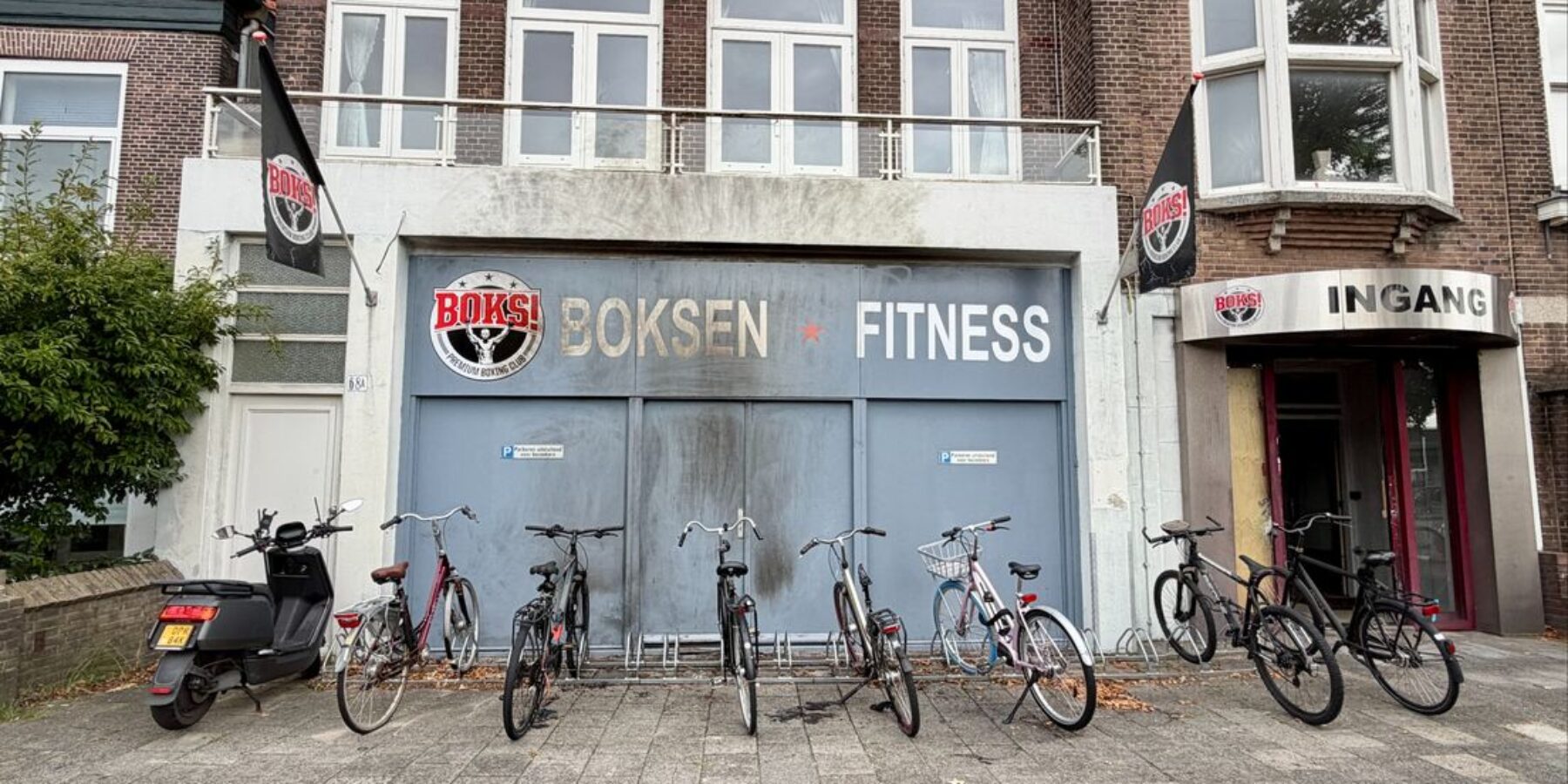Boksschool Leiden aan de Hoge Rijndijk in Leiden.