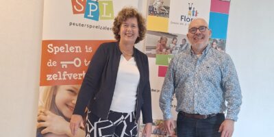 Monique Vreeburg (SPL) en Johan Vriesema (FloreoKids). (Foto: FloreoKids)