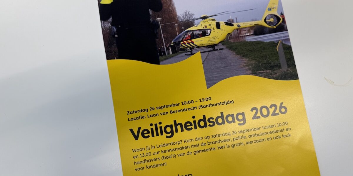 Ontmoet de hulpdiensten tijdens Veiligheidsdag in Leiderdorp