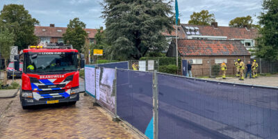 Gaslek gedicht op bouwterrein Burggravenlaan