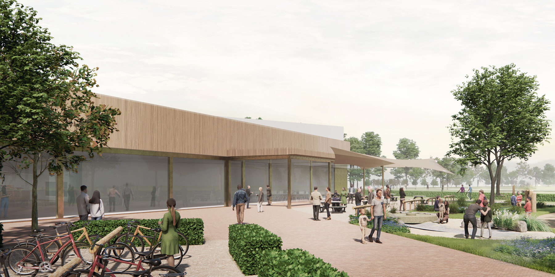 Impressie nieuw sportcentrum Voorschoten