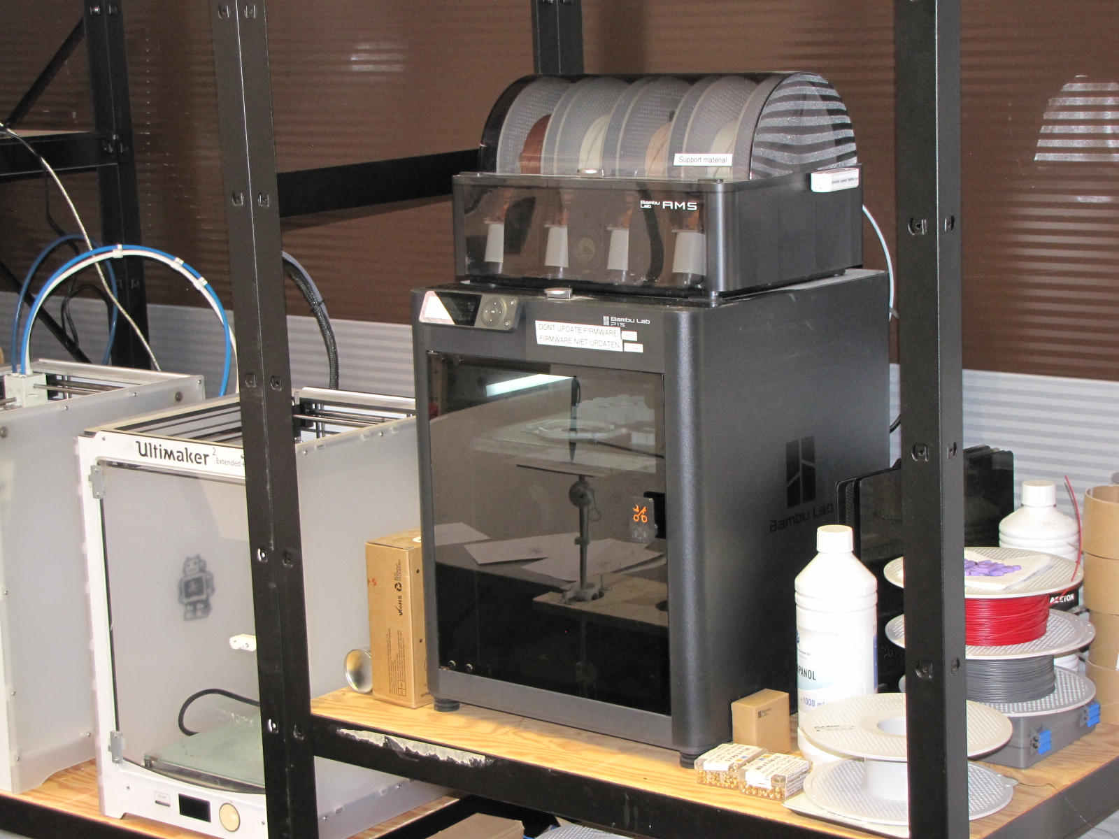En de 3D-printer zelf. (Foto: Centraal+ / Paul Aalbers)