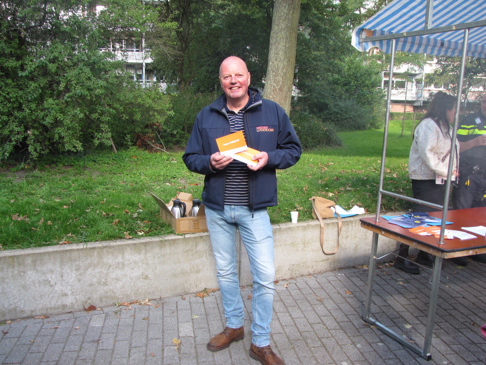 Marcel Ligtenberg van Team Veiligheid van Incluzio Leiderdorp. (Foto: Centraal+ / Paul Aalbers)
