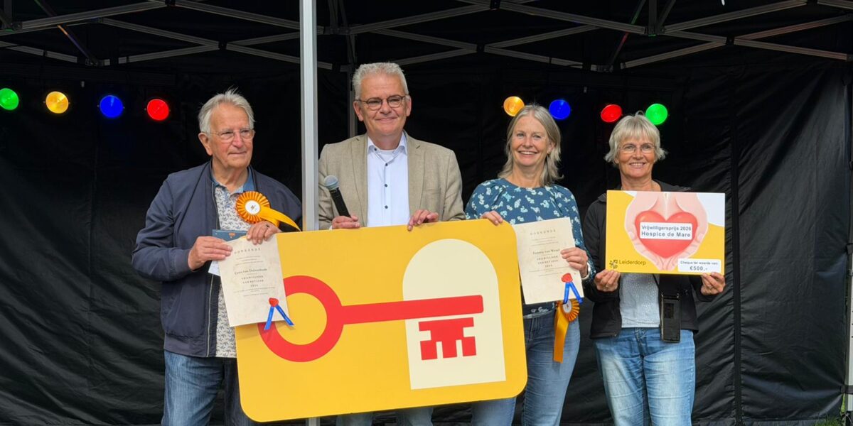 Drie winnaars bij vrijwilligersprijzen Leiderdorp