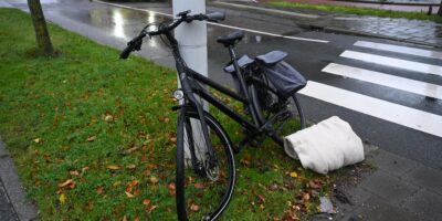 Fietser geschept op de Haagse Schouwweg