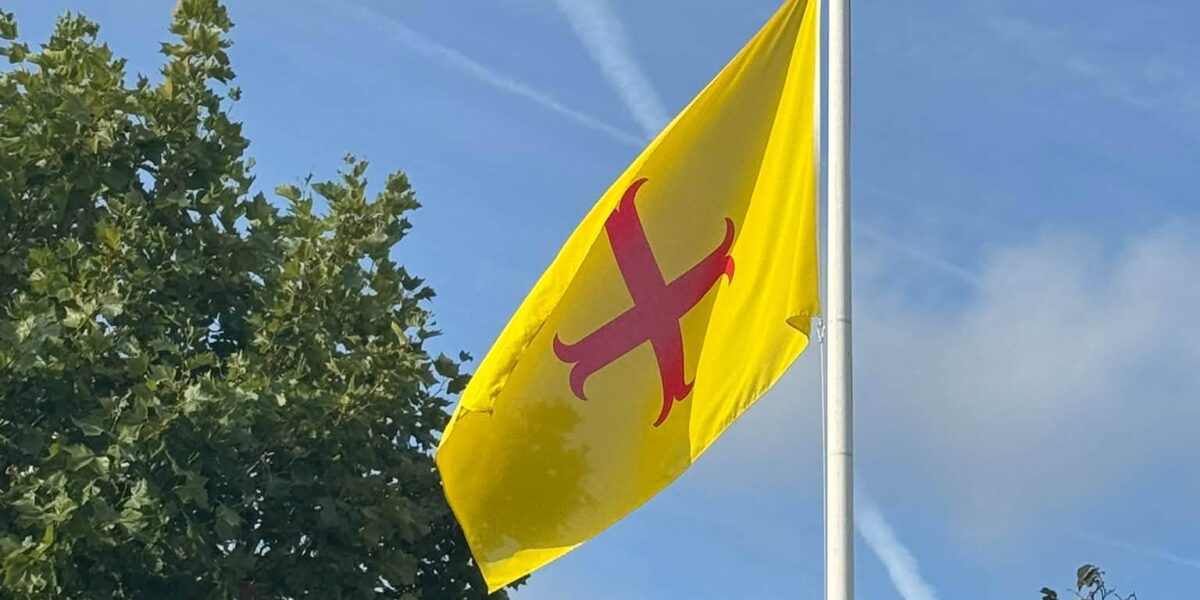 Burgemeester trots op Oegstgeester vlag: ‘Ons vaandel mag te zien zijn’
