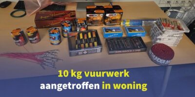 10 kilo vuurwerk aangetrokken bij minderjarige verkoper Vuurwerk aangestroffen bij minderjarige (Foto: Politie Wassenaar)