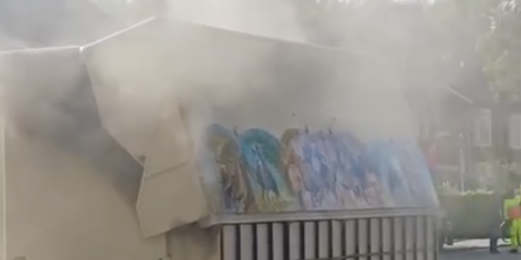 Brand in attractie Kamelenrace van Leiderdorpse ondernemer.