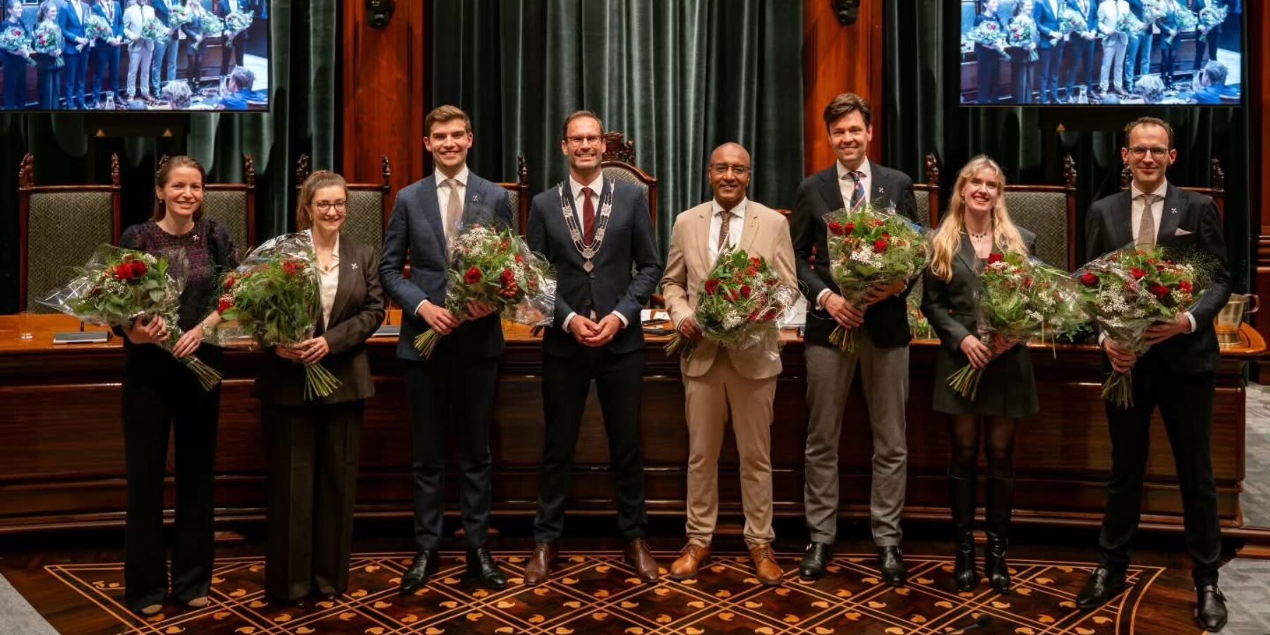 Ook Leiden heeft weer een college van burgemeester en wethouders