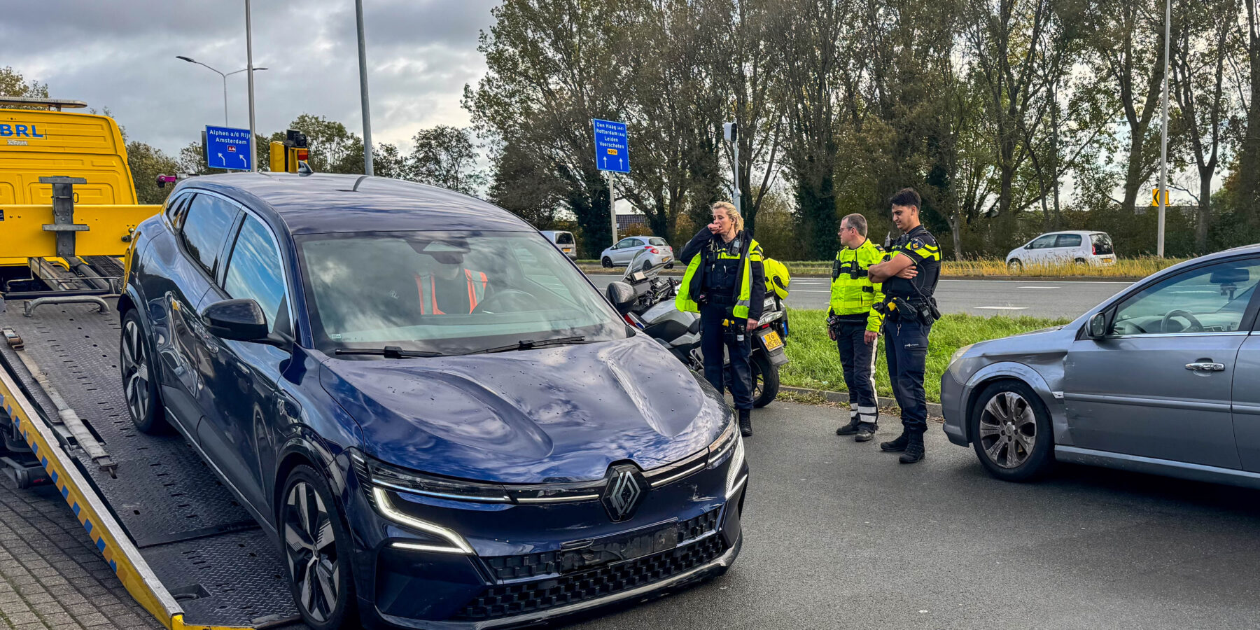 Aanrijding op de N206