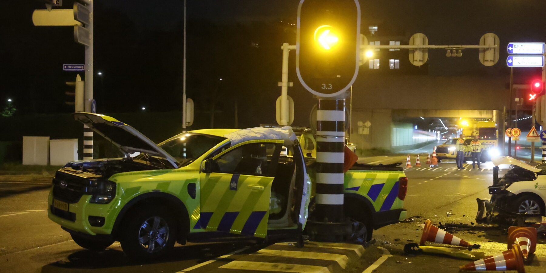 Aanrijding op de N14
