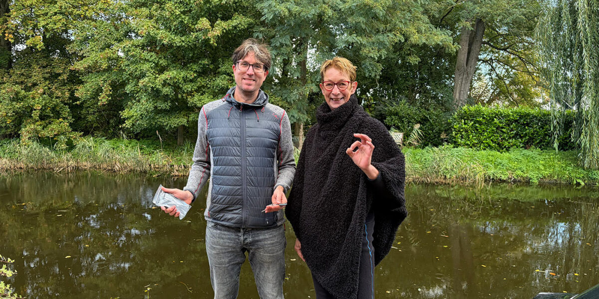 Telefoon teruggevonden na val in het Watertje in Zoeterwoude